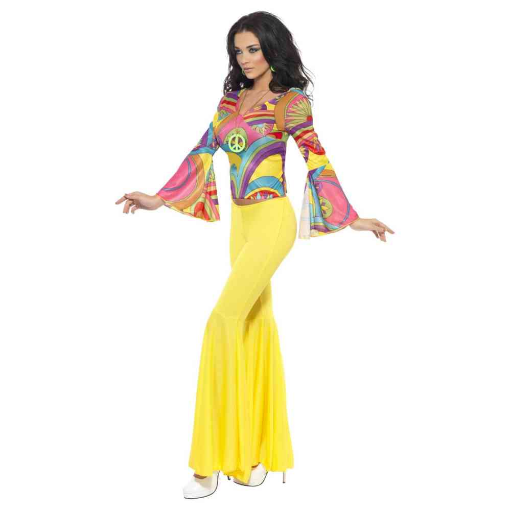 Smiffys - 70s Groovy Babe Costume - Multicolore